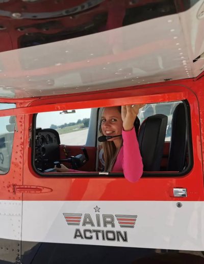 Airplane trip, Croatia