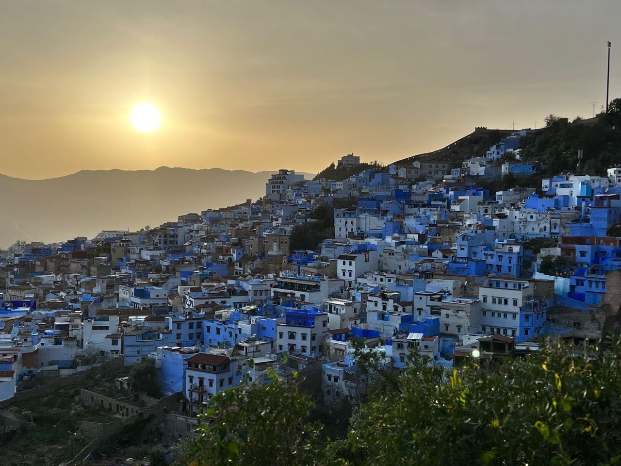 Blue city in Morocco